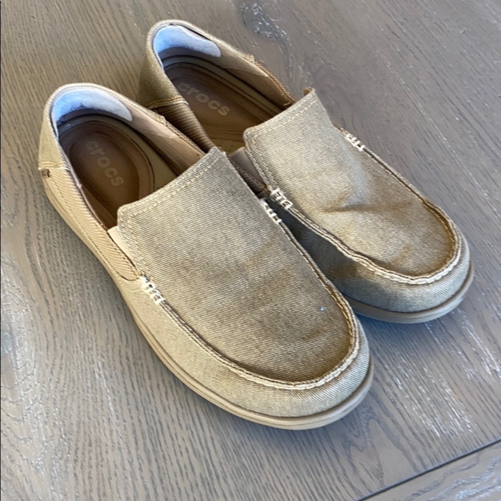 Men’s Crocs canvas loafers